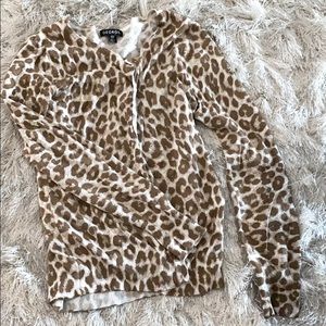 Cheetah print cardigan
